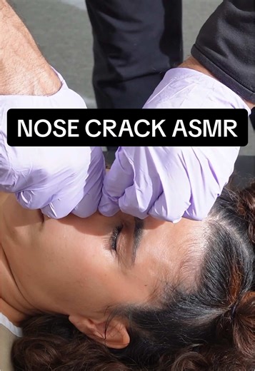 Nose crack ASMR 👃 Deviated septum & sinus adjustments explained step by step. Watch closely. #nosecrack #asmr #sinus #chiropractic #breathing