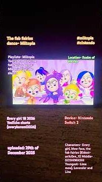 The fab fairies dance- Miitopia (uploaded:29/12/2025) #miitopia #nintendo #nintendoswitch2 #miimaker