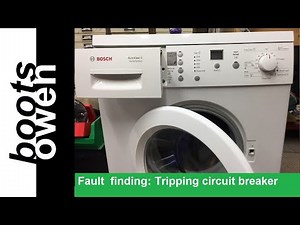Winner of the NOISIEST washing machine: Bosch WAE24366 fault finding, tripping circuit breaker