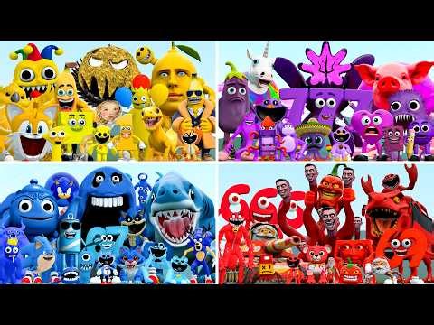 WHICH COLOR TEAM IS STRONGER? from NEW GOO GOO GAGA vs ITALIAN BRAINROT MEMES in Garry's Mod!