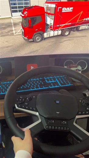 DAF XF NGD Truck Driving Using the HORI Force Feedback Wheel | Realistic Simulator