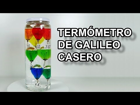Termometro de Galileo Casero #todoesagua - Experimentar En Casa