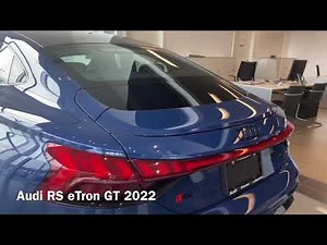 Audi RS eTron GT 2022 Ascari blue 100% Electric car