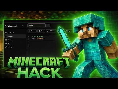 Minecraft Mod Menu | Auto Bridge & Tower | Anti-Fall & Step | No Hit Cooldown *OP*