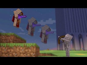 Minecraft But Every Hit Knocks Me Back 50 Blocks