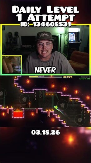 WHAT WAS THAT???geometrychallenge #geometrydash #dailylevel