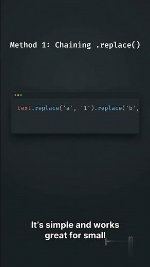 Replace multiple characters in #Python. Learn smarter coding with 1 on 1 mentorship at #codingzap.