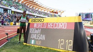 [田径]阿姆桑打破女子100米栏世界纪录