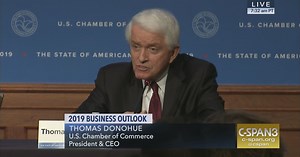 Chamber of Commerce CEO Thomas Donohue Press Conference
