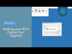 Installing your ROS Digital Cert | Agent | Thesaurus Payroll Manager 2022