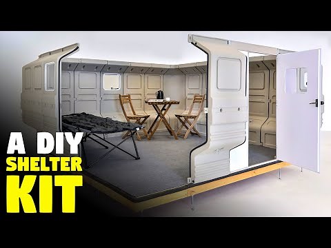 Only one person is required to install this DIY shelter kit