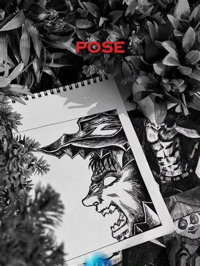 GUTS 🥷🌪️#drawing #art #anime