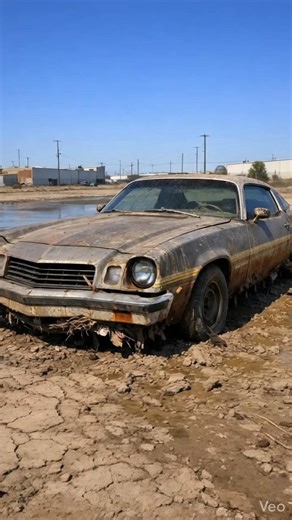 Flood destroyed it.Rust took over.Today… we bring this American muscle car back to life.