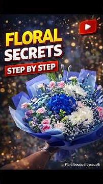 Luxury Blue Bouquet 💙 Perfect Step by Step Tutorial