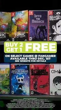Buy 2 Get 1 on Select Physical Games at Fangamer! | Black Friday 2025