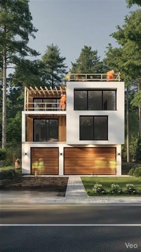 We make a Modern Luxury Forest House | Ultra Realistic #shorts