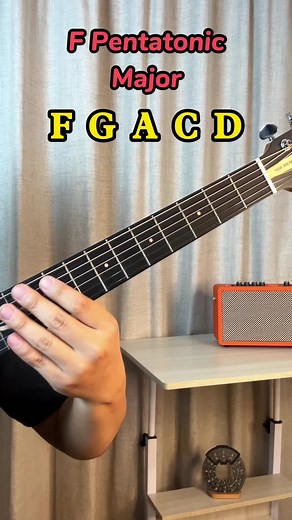 The pentatonic scale of major for the guitar #guitar #guitarist #guitartutorial #guitartip #scale