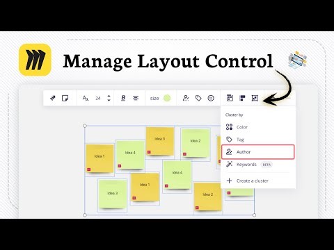 How to group objects in Miro (Visual Cluster)