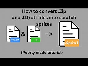 How to upload custom fonts sprites on scratch!