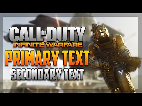 FREE GFX: Call of Duty Infinite Warfare Thumbnail Template - Character Edition - Photoshop Template