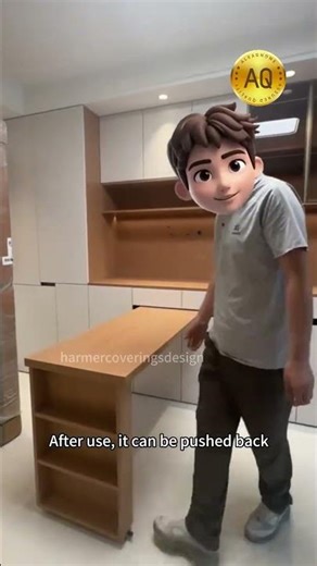 rotating concealed table #aleadhome #highendcustom #highendprojects #cabinet #cabinets #customkitch