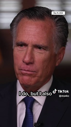 In an exclusive interview with Stephanie Ruhle, Senator Mitt Romney says that if he were President Biden, he would have pardoned Donald Trump. Watch the full interview TONIGHT on the 11th Hour at 11pm ET. #Trump #newstiktok #news #fyp @11th Hour MSNBC