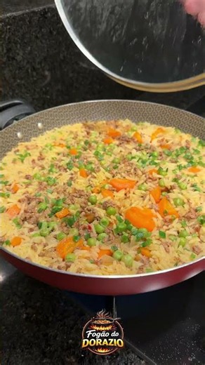 Arroz com Carne Moída! #arroz #carnemoida #receitas #receitafacies #food