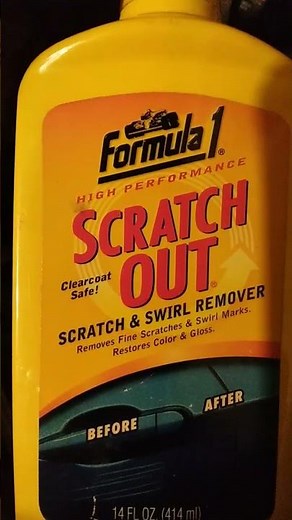 formula 1 scratch out remove scratches fast