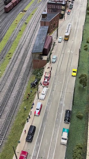 I’d love to say this is from a drone shot, but it’s actually a beautifully done HO layout #modeltrains #trains #reel #amazing #reelsinstagram | Big Trains
