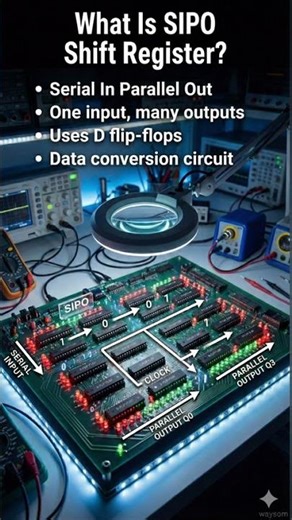What Is SIPO Shift Register?#education #facts #registers #digitalelectronics #EngineeringShorts
