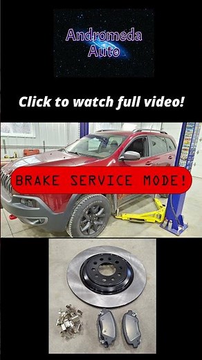 Don't Skip This Brake Step! Jeep Cherokee | Brake Service Mode #JeepCherokee #BrakeServiceMode #EPB