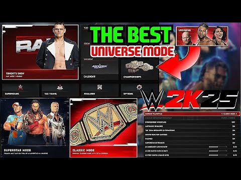 How to MAKE BEST/MOST FUN UNIVERSE MODE in WWE 2K25