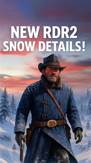 RDR2 New Snow Details that blow your mind!❄️#shorts