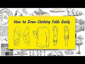 How to Draw Clothing Folds Easily | Realistic Fabric & Shirt Wrinkles Tutorial
