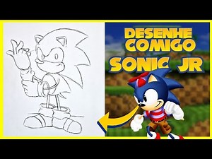 How to draw Sonic Junior/Toei - step by step