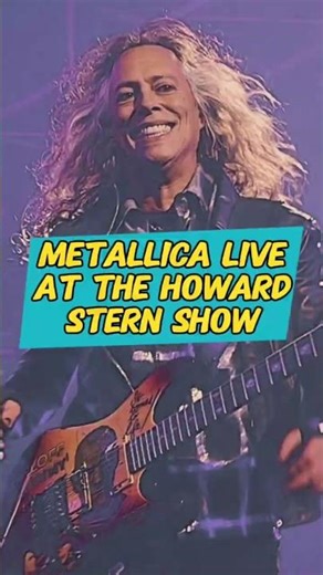 Metallica live at The Howard Stern Show: Nothing Else Matters
