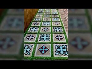 Easy Update! Paint Concrete Pavers in 5 steps.