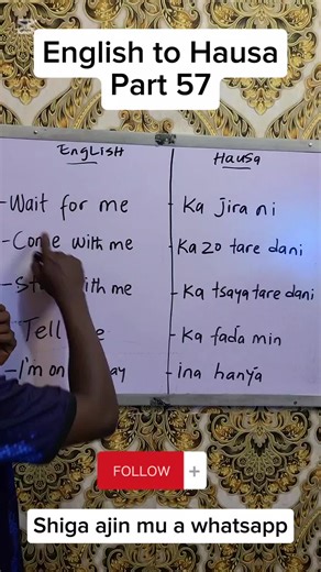 English to Hausa Part 57 Koyan Turanci