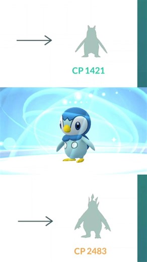 Pokémon Evolve［ポケモン進化] on Instagram: "Even though today is #Pokemon #Piplup day, the biggest CP still the one from December with 871 CP I evolved my biggest Piplup to #Prinplup and #Empoleon I got shiny, biggest size, and special background today, it was fun. #ポケットモンスター"