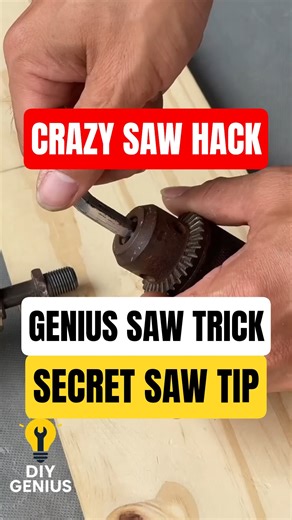 A Saw Trick You’ve Never Seen Before #diy #lifehacks #shorts