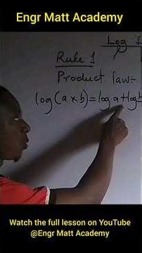 Multiply in logs = ADD. This trick saves you in WAEC. #Maths #Logarithms #Engrmattacademy