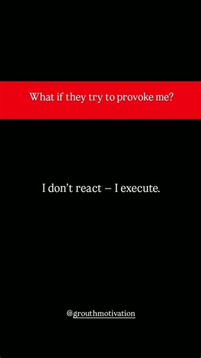 🔥 Don’t React, Execute! | Motivation & Hustle Mindset