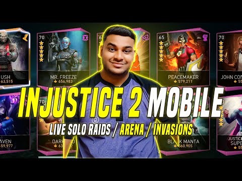 LIVE: Injustice 2 Mobile Solo Raid Grind🔥 | ON ICE 🔥 & Arena Gameplay