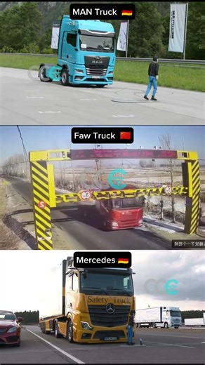 Emergency Truck Brake System 🤯🔥 MAN vs FAW vs MERCEDES