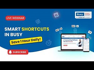 🚀 Working Too Slowly? Use Smart Shortcuts & Favorites in BUSY 21 | Save 1 Hour Daily | Webinar