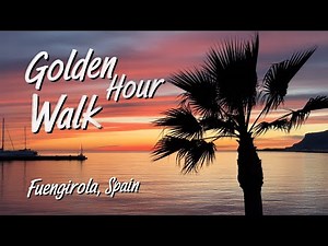 Fuengirola Spain 4K Walking Tour 🇪🇦 60min Sunset Walk
