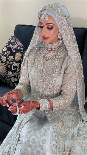 Stunning Pakistani Hijab Bride Makeup Look