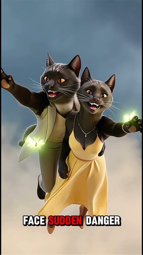 Magical Night Adventure 🐾 | Cat-Human Fantasy Ride in the Storm 🌩️