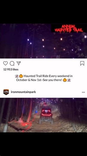 92K views · 465 reactions | The Haunted Trail Ride is back at Iron...