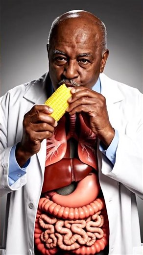 A man eating corn #digest #animation #digestiveprocess